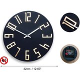  Moderni zidni sat SLIM Matte Black | shoptok.hr