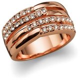  Ženski oliver weber unify rose gold crystal roze zlatni prsten sa swarovski belim kristalom 57 mm ( 41113l ) Cene