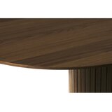 Unique Furniture Rjava jedilna miza z mizno ploščo v hrastovem dekorju 95x180 cm Nola – | Shoptok.si
