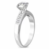 Kesi Zircon Elegance Surgical Steel Engagement Ring