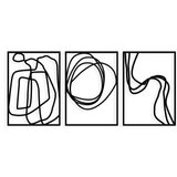 Wallity zidna dekoracija Achermus, 120x54cm, Crna | ePonuda.com