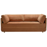 Sits Narančasti kauč na razvlačenje 214 cm Stiny -