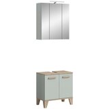 MID.YOU Kopalnica Star, Barva Hrasta, Svetlo Zelena, 2-Delna | Shoptok.si