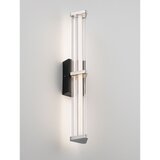 Nova Luce Mat crna/u mat srebrnoj boji metalna LED zidna lampa s mogućnosti zatamnjivanja Pheme – | shoptok.hr