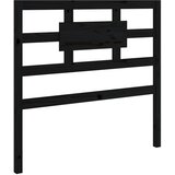  Uzglavlje za krevet crno 80,5 x 4 x 100 cm od masivne borovine | Eponuda.com