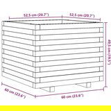  Vrtno cvetlično korito voščeno 60x60x49,5 cm trdna borovina | Shoptok.si