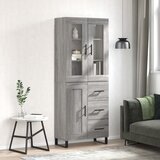vidaXL Visoka komoda siva sonome 69 5x34x180 cm od konstruiranog drva | shoptok.hr