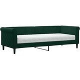  Dnevni krevet s madracem tamnozeleni 80 x 200 cm baršunasti | shoptok.hr