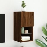 vidaXL TV ormarić s LED svjetlima smeđi boja hrasta 30 5x30x60 cm Cijene