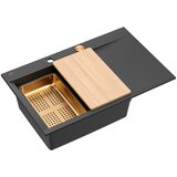 Quadron pomivalno korito JOSH 111 antracit/jeklo Cene