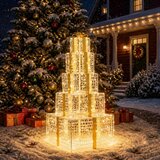  Božićne svjetleće kutije na slaganje 250 LED lampica - Topla bijela Cijene