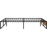 vidaXL Okvir za krevet crni metalni 120 x 200 cm Cijene