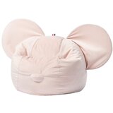 The Brooklyn Kids Svijetlo ružičasta baršunasta dječja vreća za sjedenje Ears | shoptok.hr