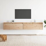 Furnova Stenska omarica 2 kosa 100x30x35 cm trdna borovina, (21949753) | Shoptok.si
