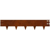  Ograda oko Travnjaka 50 pcs 100 x 20 cm Čelik Rđa | shoptok.hr
