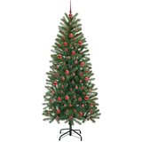 vidaXL Umestno božično drevo med 300 LED Zelena 180 cm PE in PVC | Shoptok.si
