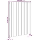  Zidno uzglavlje boja meda 82,5x3x110 cm masivna borovina | shoptok.hr