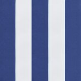  Jastuk za palete plavo-bijeli prugasti 60x60x8 cm od tkanine | shoptok.hr