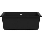  Kuhinjsko pomivalno korito z luknjo črn granit, (21670628) | Shoptok.si
