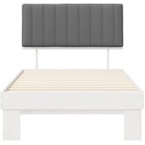  Krevetni okvir s tapiciranim uzglavljem Svijetlo siva Svjetlosiva 211 x 103 x 93 cm | Shoptok.si