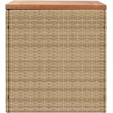  Vrtna kutija za pohranu bež 110x50x54 cm poliratan drvo bagrema | shoptok.hr