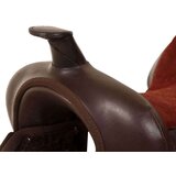 vidaXL Western sedlo, uzda in oprsnica pravo usnje 17" rjave barve | Shoptok.si