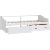  Trosjed/ležaj s ladicama bijeli 90 x 200 cm od masivne borovine | shoptok.hr