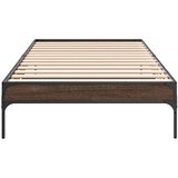  Okvir za krevet smeđi hrast 100x200cm konstruirano drvo i metal | shoptok.hr