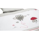 Roba Bela/siva bombažna otroška posteljnina za otroško posteljico 80x80 cm Adam & Eule – | Shoptok.si