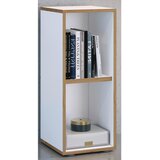 P & B PISARNIŠKI REGAL 30/74/33 cm bela, medeni hrast | Shoptok.si