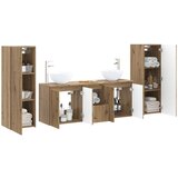  Set namještaja za kupaonicu 5 kom. Hrast artisan | shoptok.hr