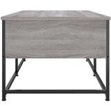  Stolić za kavu siva boja hrasta 100x51x40 cm konstruirano drvo | shoptok.hr
