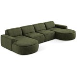 Makamii Zelena kutna garnitura od šenila (u obliku slova "U") Omao – | shoptok.hr