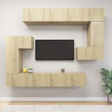 The Living Store Komplet TV omaric 8-delni sonoma hrast konstruiran les - Komplet TV Omaric, (21374302) Cene