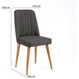  Hanah Home Trpezarijska stolica Vina Sandalye 869VEL5108 | ePonuda.com