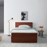 Livetastic POSTELJA Z VZMETNICO 140 cm x 200 cm , tekstil opečnato rjava | Shoptok.si