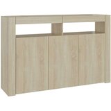 vidaXL Komoda s LED svjetlima boja hrasta sonome 115,5 x 30 x 75 cm | shoptok.hr