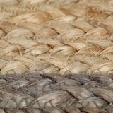  Ručno rađeni tepih od jute sa sivim rubom 180 cm | shoptok.hr