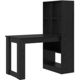  Stol s policom Crni hrast 122 x 67 x 145 cm Konstruirano drvo | shoptok.hr