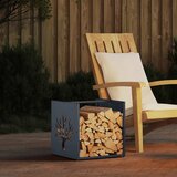 vidaXL Stalak za drva antracit 40x40x40 cm hladno valjani čelik | shoptok.hr
