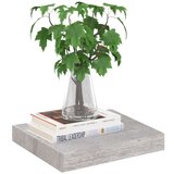vidaXL Stenska polica betonsko siva 23x23,5x3,8 cm MDF, (20810748) | Shoptok.si