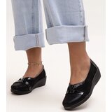 Gemre Black wedge-heeled shoes Sundown | Shoptok.si