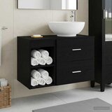  Set namještaja za kupaonicu 2 kom. Crni hrast Konstruirano drvo Crna 49,5 x 44,5 x 80 cm Cijene