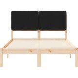  Posteljni okvir z oblazinjenim vzglavjem Črna 135 x 190 cm, (5000101553) | Shoptok.si
