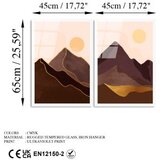 WALLXPERT dekorativna slika od kaljenog stakla (2 komada) uv 969 45 x 65 | ePonuda.com