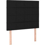 vidaXL Box spring postelja z vzmetnico LED črna 100x200 cm blago | Shoptok.si
