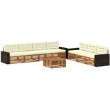  Set vanjskih sofa 8 pcs Prirodna i krem 79 x 79 x 37 cm | shoptok.hr