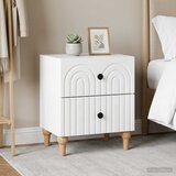  Noćni ormar 2 pcs Bijela 43 x 34,5 x 48 cm Konstruirano drvo | Eponuda.com