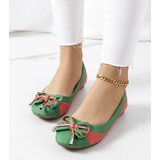 Gemre Green ballet flats with a bow Eske Cene