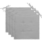  Jastuci za vrtne stolice 4 kom sivi 40 x 40 x 3 cm od tkanine Cijene
